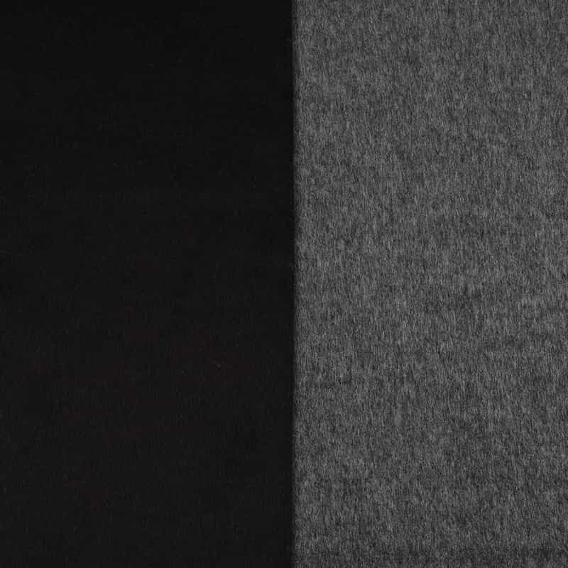 PIACENZA シルクカシミヤ素材パネルスカーフ(30×170) BLACK