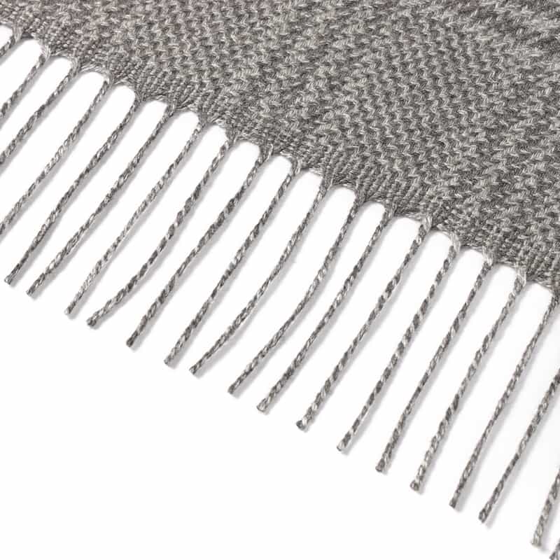 PIACENZA シルクカシミヤ素材スカーフ GRAY