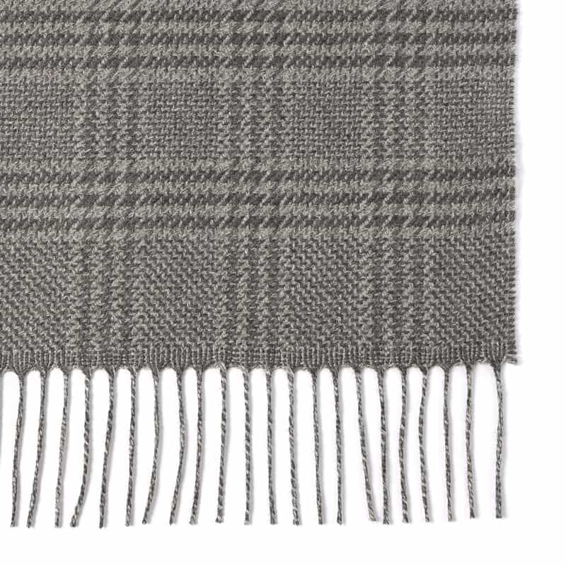 PIACENZA シルクカシミヤ素材スカーフ GRAY