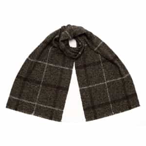 ウールカシミ素材 チェック柄スカーフ