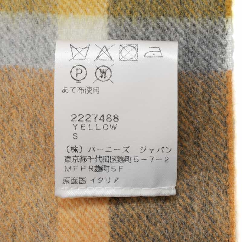 COLOMBO バーニーズ　ニューヨーク限定カシミヤスカーフ YELLOW