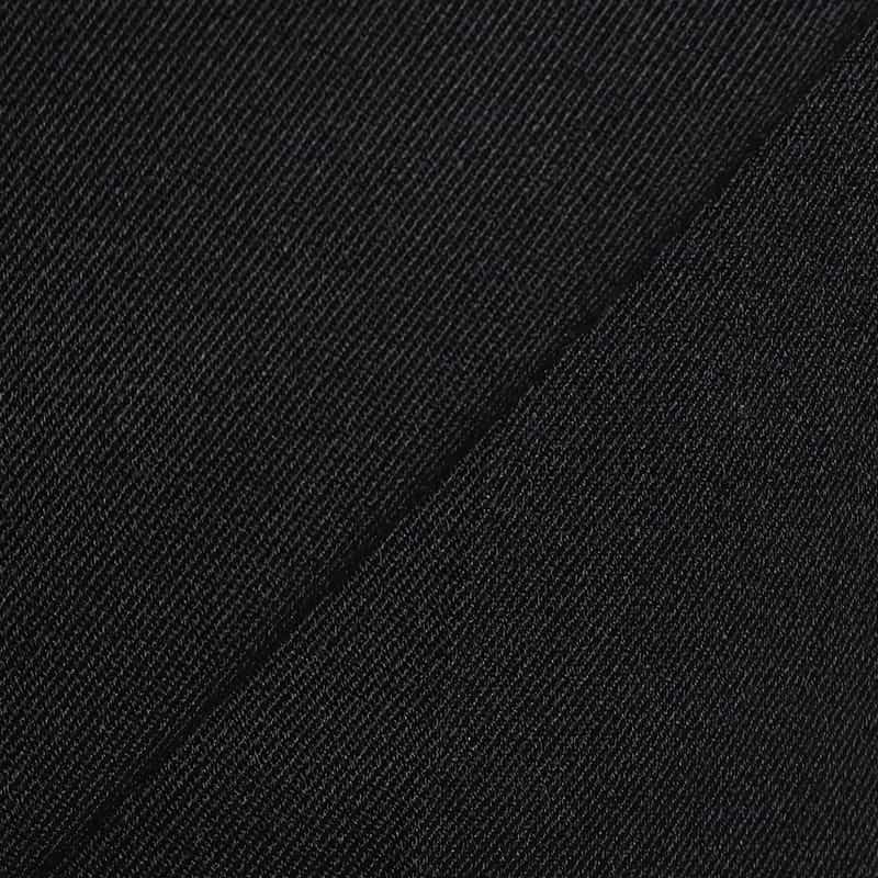 KANAKO SAKAI ウール素材 ハイウエスト フルレングスパンツ BLACK