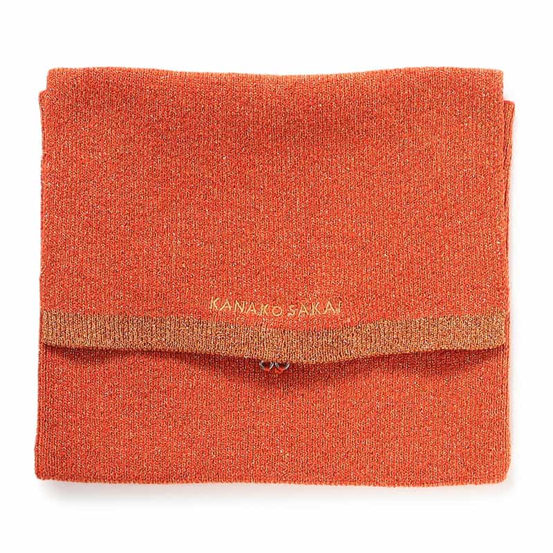 KANAKO SAKAI グリッターニットキャミソール ORANGE