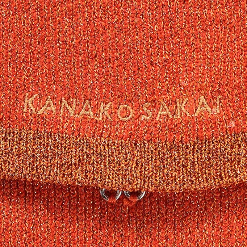 KANAKO SAKAI グリッターニットキャミソール ORANGE