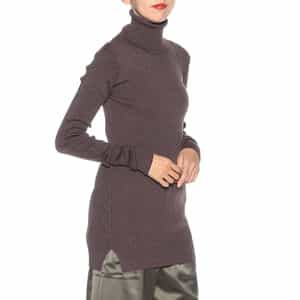 タートルネック グリッター ニットプルオーバー