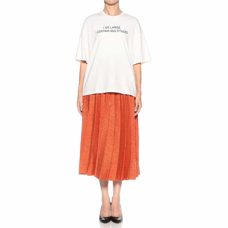 KANAKO SAKAI ダメージ加工プリントTシャツ WHITE