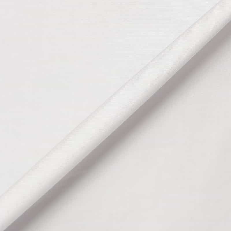 BARNEYS NEW YORK ウォッシャブル バンドカラー切替スリーブ シャツ WHITE