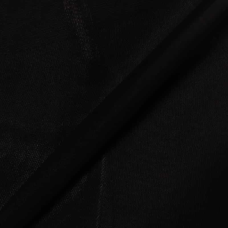 BARNEYS NEW YORK ウォッシャブル ボリュームスリーブ シアーブラウス BLACK