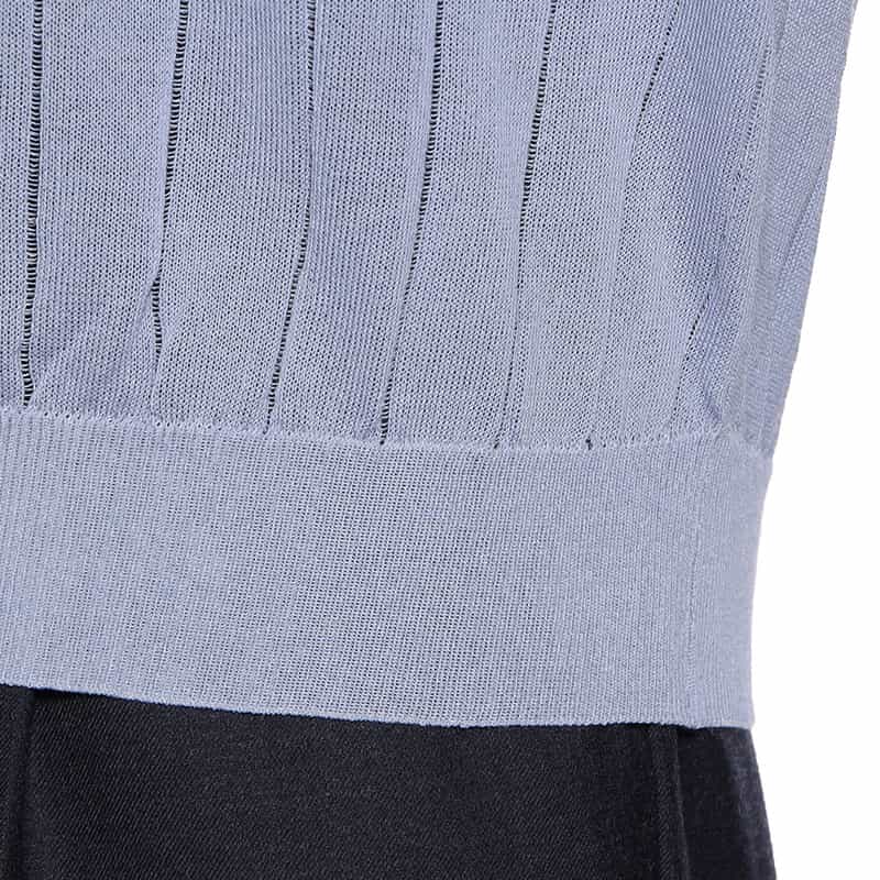 BARNEYS NEW YORK ウォッシャブル シアーニットプルオーバー PURPLE