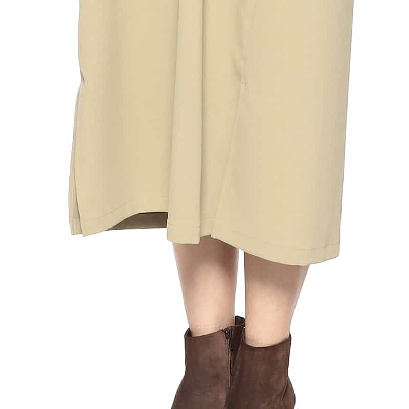 BARNEYS NEW YORK ウォッシャブル ギャザースリーブIラインドレス OLIVE