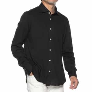 コットンカシミヤ素材シャツ