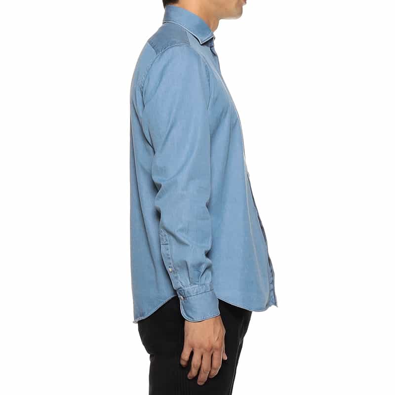 FINAMORE デニムシャツ BLUE