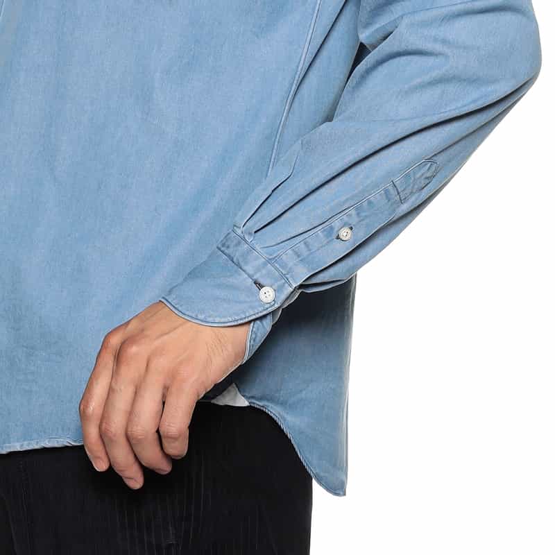 FINAMORE デニムシャツ BLUE