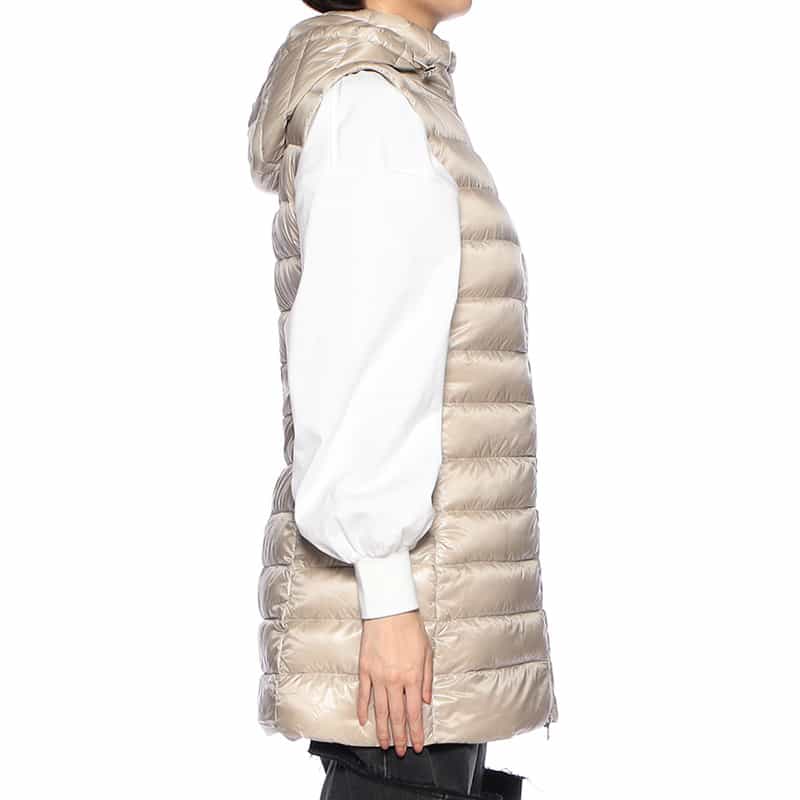 HERNO HERNO＜ヘルノ＞フーデッドダウンベスト "ICONICO" LT BEIGE