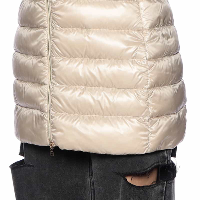 HERNO HERNO＜ヘルノ＞フーデッドダウンベスト "ICONICO" LT BEIGE