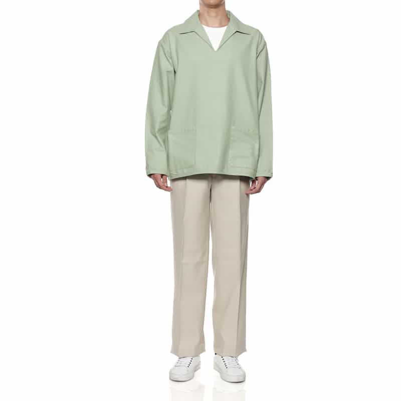BARNEYS NEW YORK スキッパーシャツ GREEN