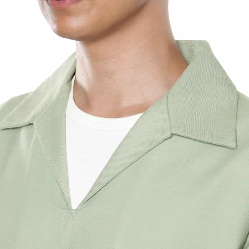 BARNEYS NEW YORK スキッパーシャツ GREEN