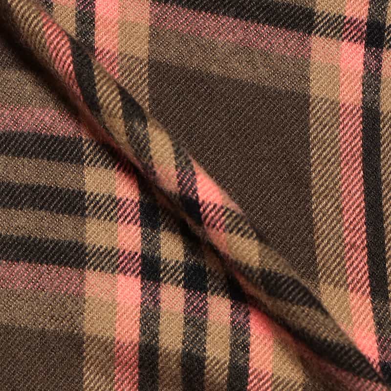 BARNEYS NEW YORK フランネル チェック シャツ BROWN