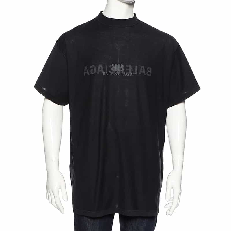 BALENCIAGA ロゴプリントTシャツ BLACK