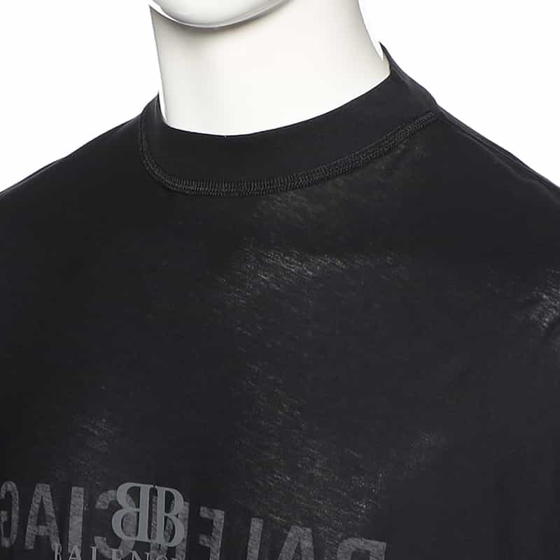 BALENCIAGA ロゴプリントTシャツ BLACK