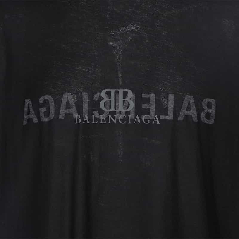 BALENCIAGA ロゴプリントTシャツ BLACK