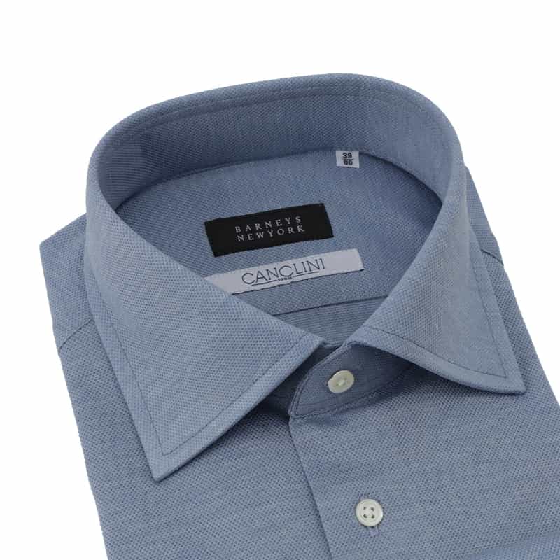 BARNEYS NEW YORK ドレスシャツ（CANCLINI社製コットン使用） LT BLUE
