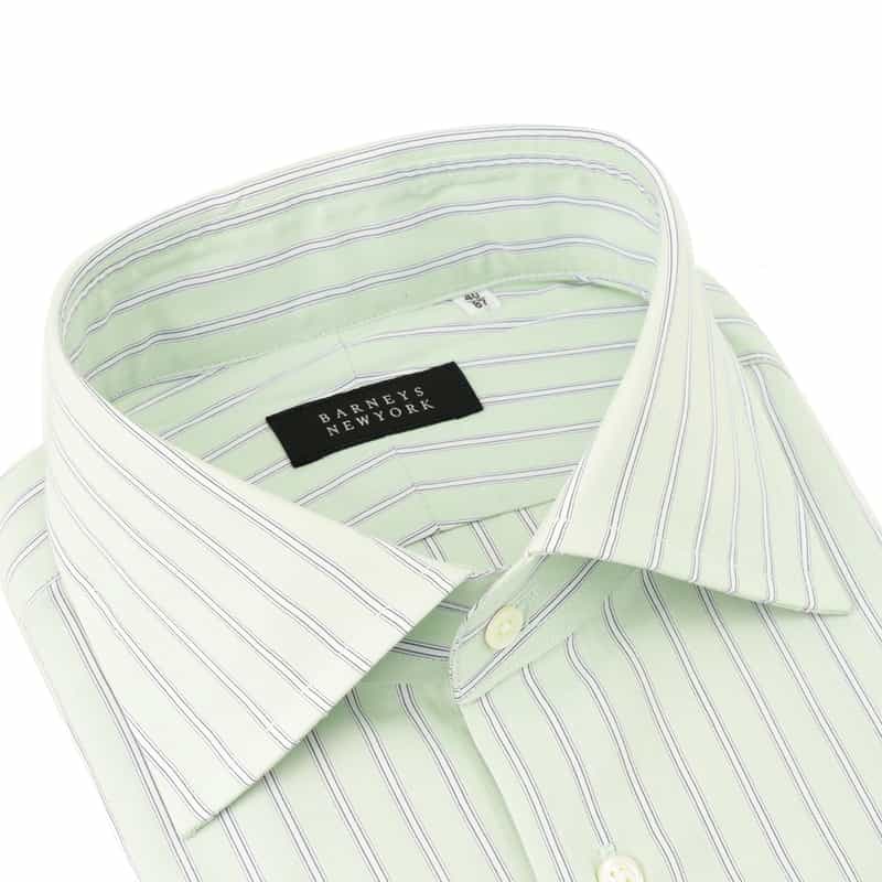 BARNEYS NEW YORK ドレスシャツ LT GREEN