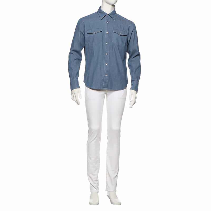 BARNEYS NEW YORK デニムシャツ BLUE