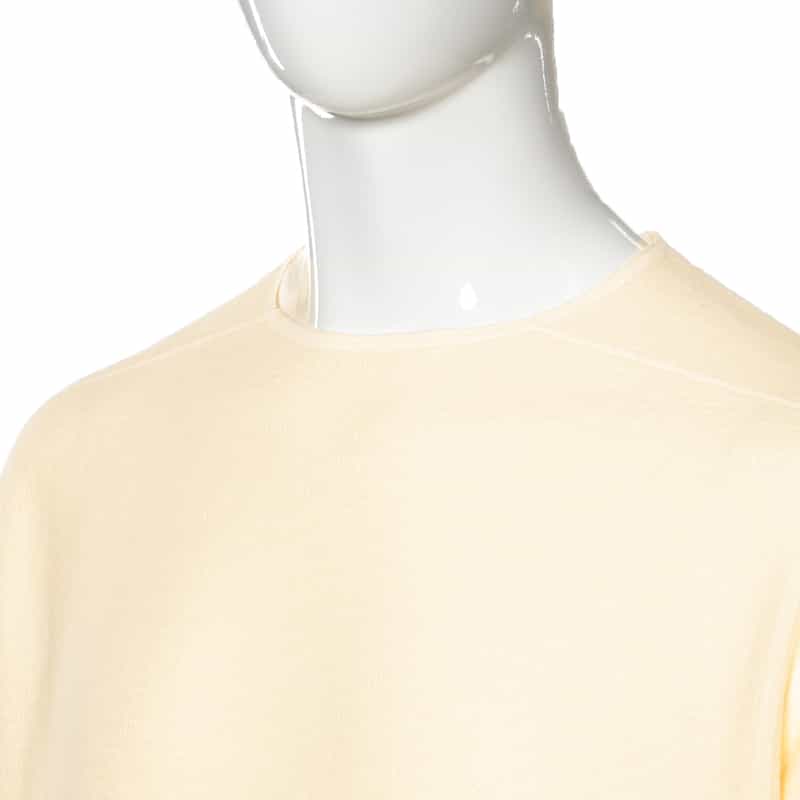 BARNEYS NEW YORK コットンカシミヤ素材ジャカード ニットソー WHITE