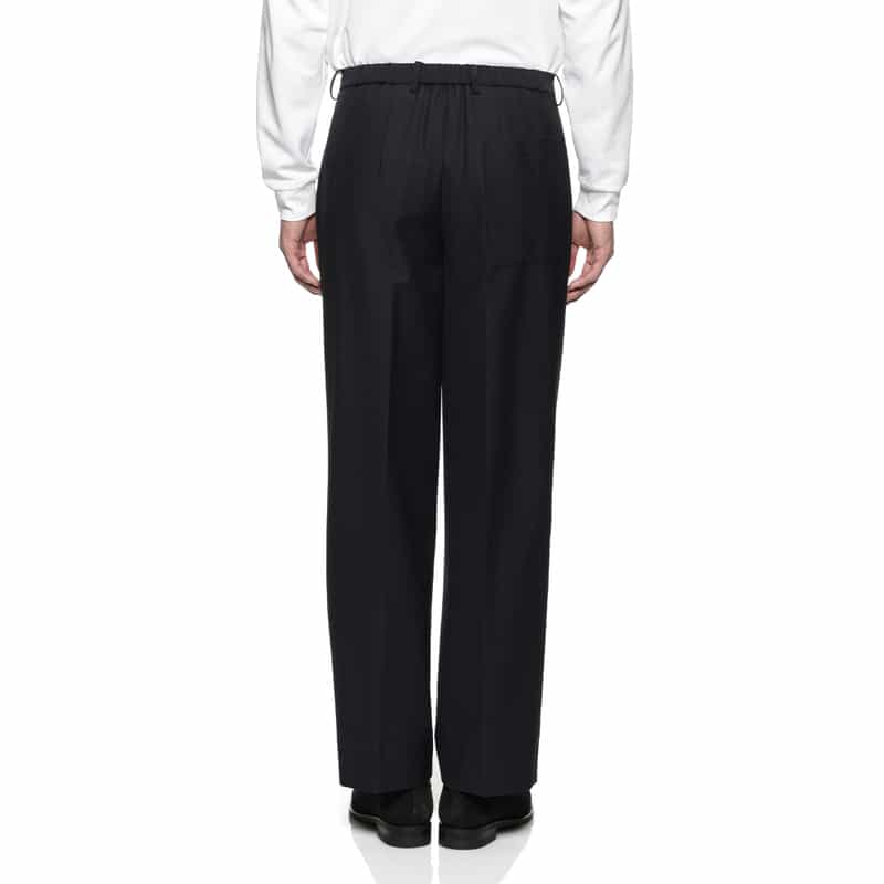 BARNEYS NEW YORK セットアップ 2タックワイドパンツ NAVY