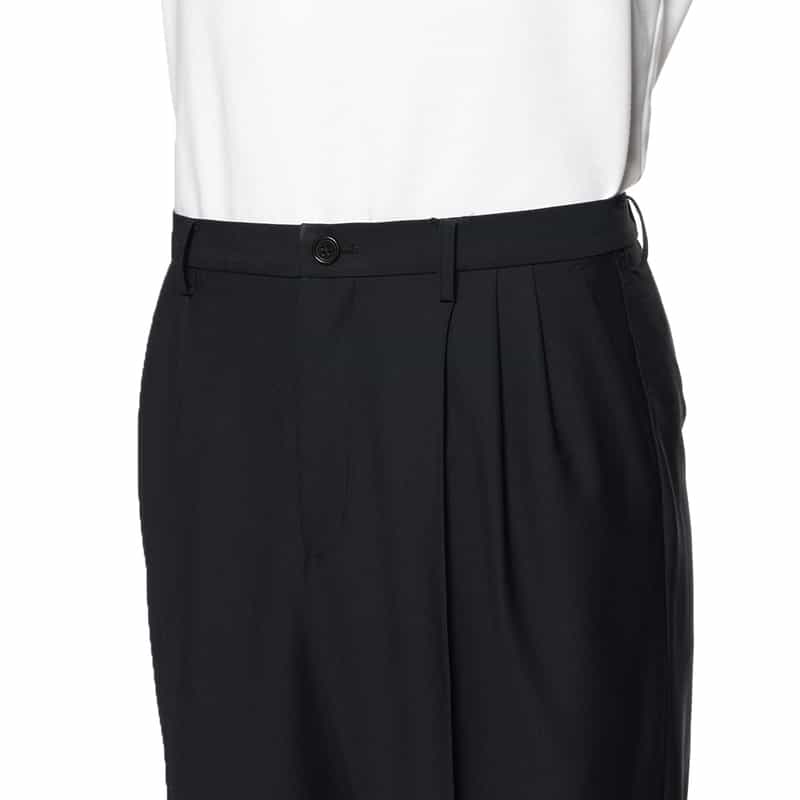 BARNEYS NEW YORK セットアップ 2タックワイドパンツ NAVY