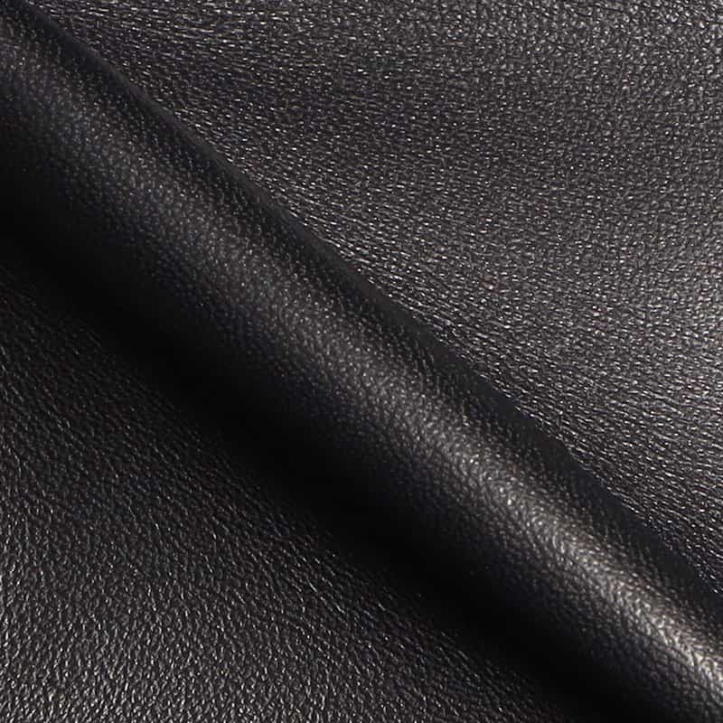 EMMETI ジップアップ レザーブルゾン "GREYSON" BLACK