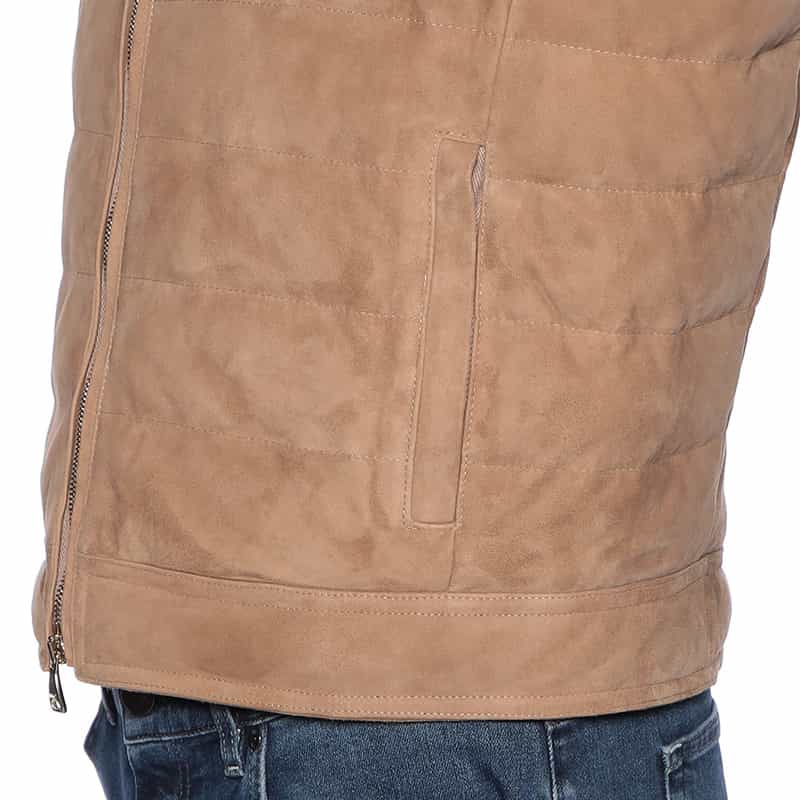 EMMETI ゴートスエード ダウンベスト "JURI DOWN VEST" BEIGE