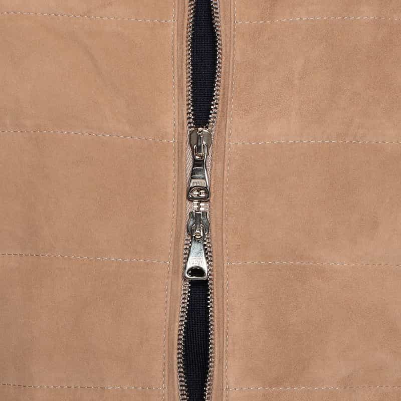 EMMETI ゴートスエード ダウンベスト "JURI DOWN VEST" BEIGE