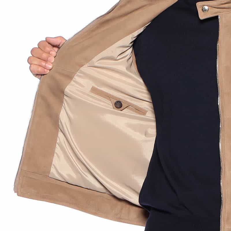 EMMETI ゴートスエード ダウンベスト "JURI DOWN VEST" BEIGE