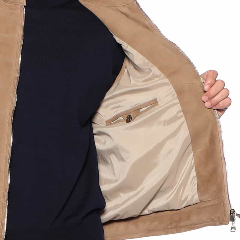 EMMETI ゴートスエード ダウンベスト "JURI DOWN VEST" BEIGE