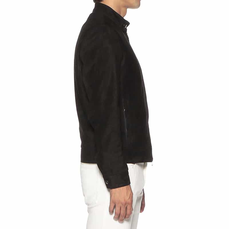 EMMETI EMMETI＜エンメティ＞バーニーズ　ニューヨーク限定スエードレザー ライダースジャケット "JURI" BLACK