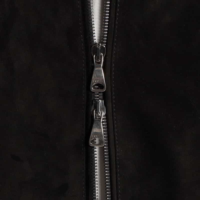 EMMETI EMMETI＜エンメティ＞バーニーズ　ニューヨーク限定スエードレザー ライダースジャケット "JURI" BLACK