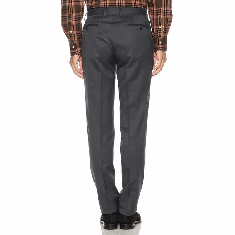 BARNEYS NEW YORK ウール スリムテーパード パンツ GRAY