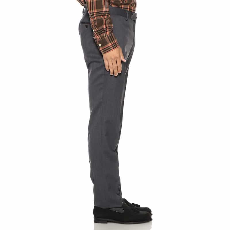 BARNEYS NEW YORK ウール スリムテーパード パンツ GRAY