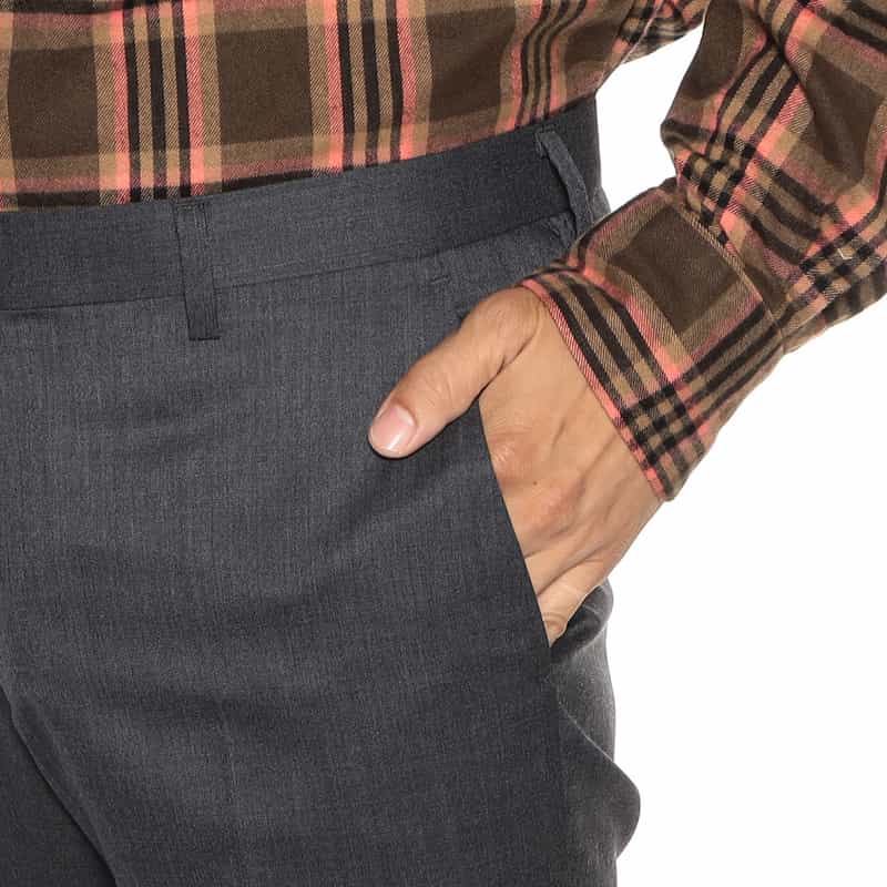 BARNEYS NEW YORK ウール スリムテーパード パンツ GRAY