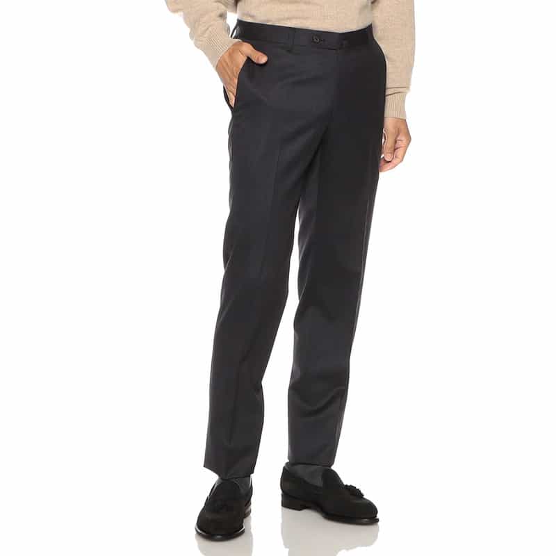 BARNEYS NEW YORK ウール スリムテーパード パンツ DARK GRAY