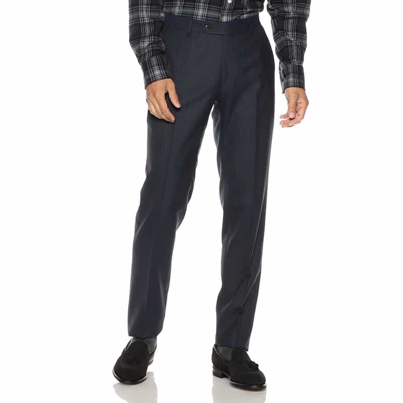 BARNEYS NEW YORK スリムテーパード パンツ NAVY