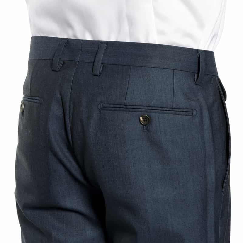 BARNEYS NEW YORK スリムテーパード ドレスパンツ BLUE