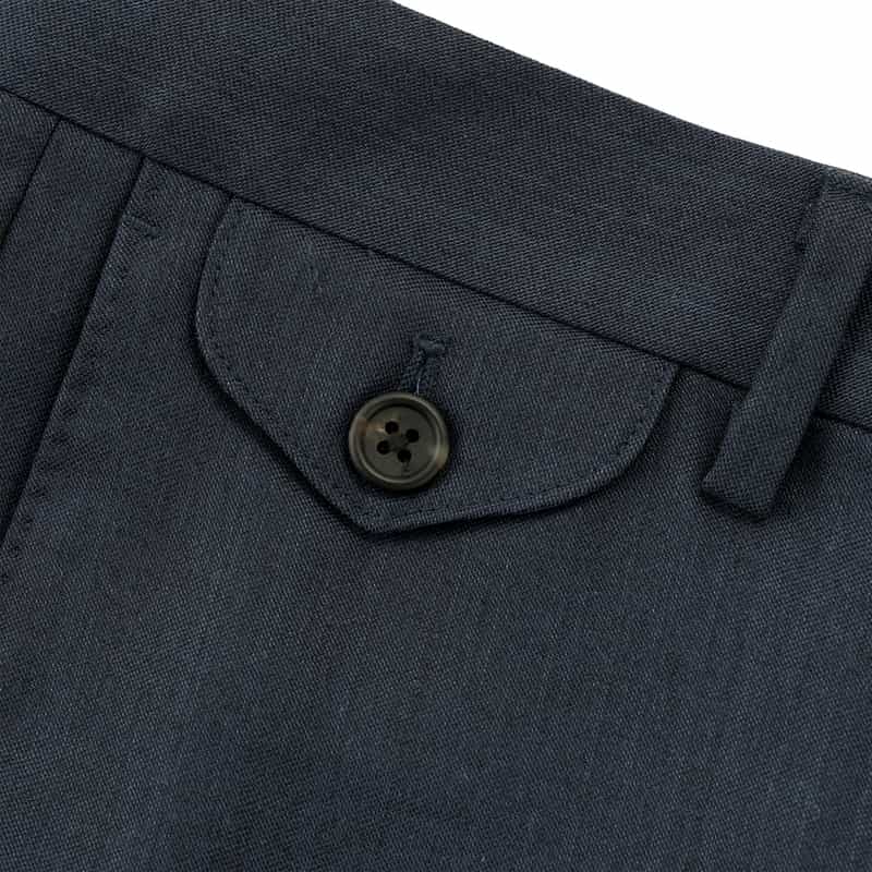 BARNEYS NEW YORK スリムテーパード ドレスパンツ BLUE