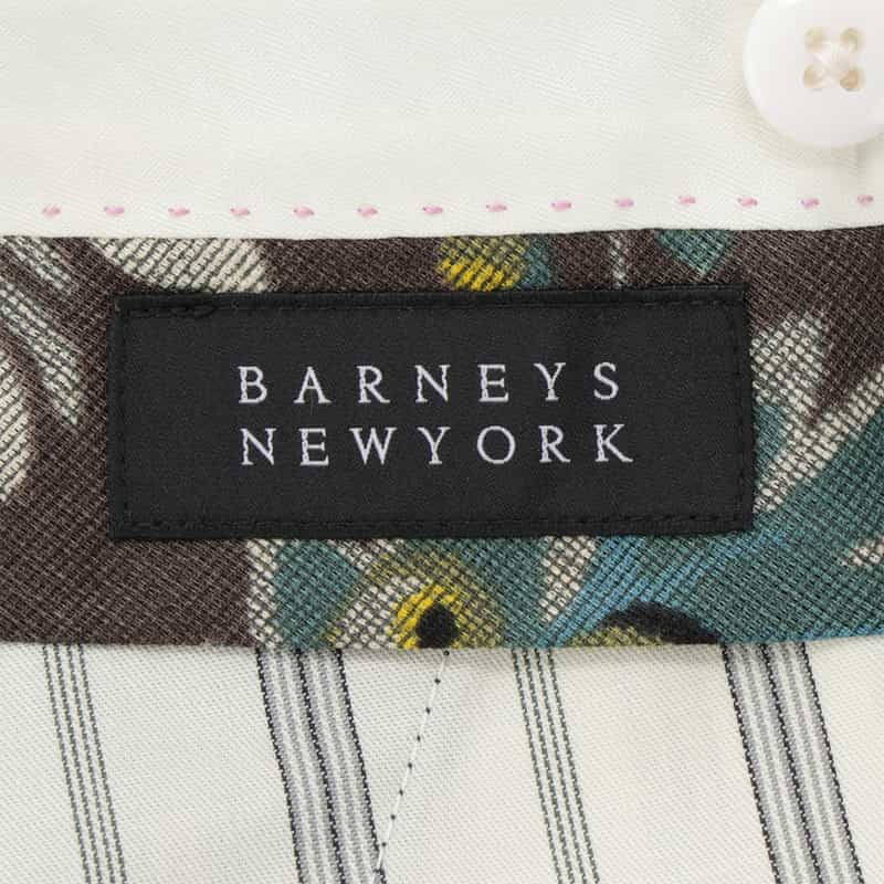 BARNEYS NEW YORK スリムテーパード ドレスパンツ BLUE