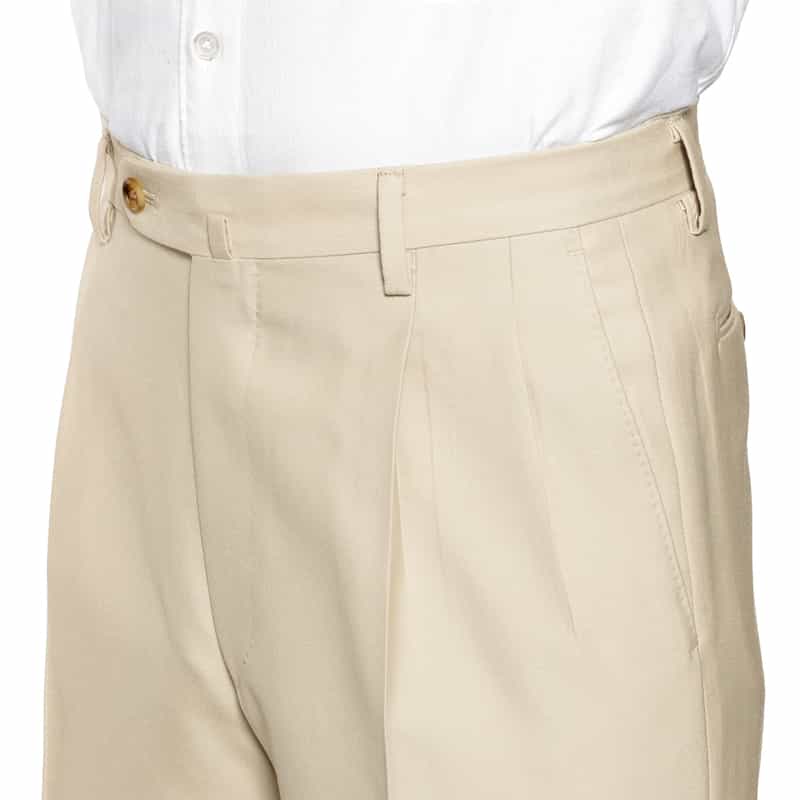 BARNEYS NEW YORK 2タック ワイドストレートパンツ IVORY