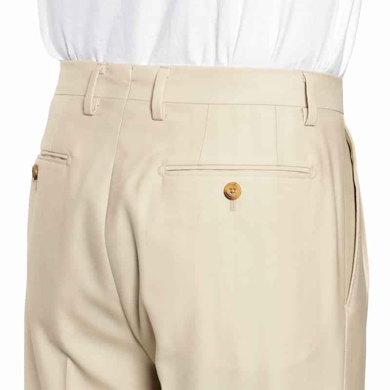 BARNEYS NEW YORK 2タック ワイドストレートパンツ IVORY