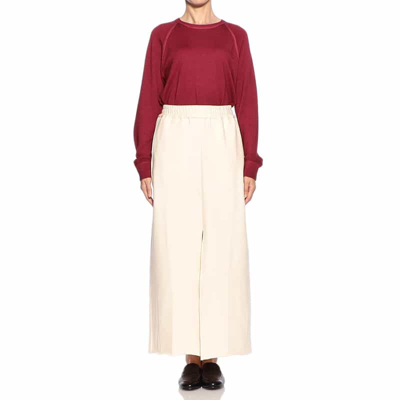 COGTHEBIGSMOKE フロントスリット スエット タイトスカート IVORY