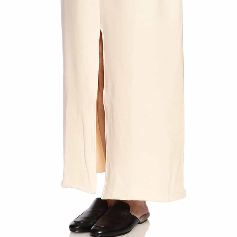 COGTHEBIGSMOKE フロントスリット スエット タイトスカート IVORY